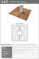 ASF Cubes Square Laser Cut Tree Grille Corten